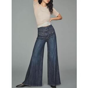 Anthropologie Pilcro High-Rise Wide-Leg Trouser Jeans Size 26